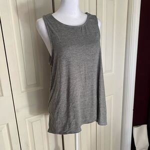 90 Degree By Reflex Gray Relaxed Tank Top